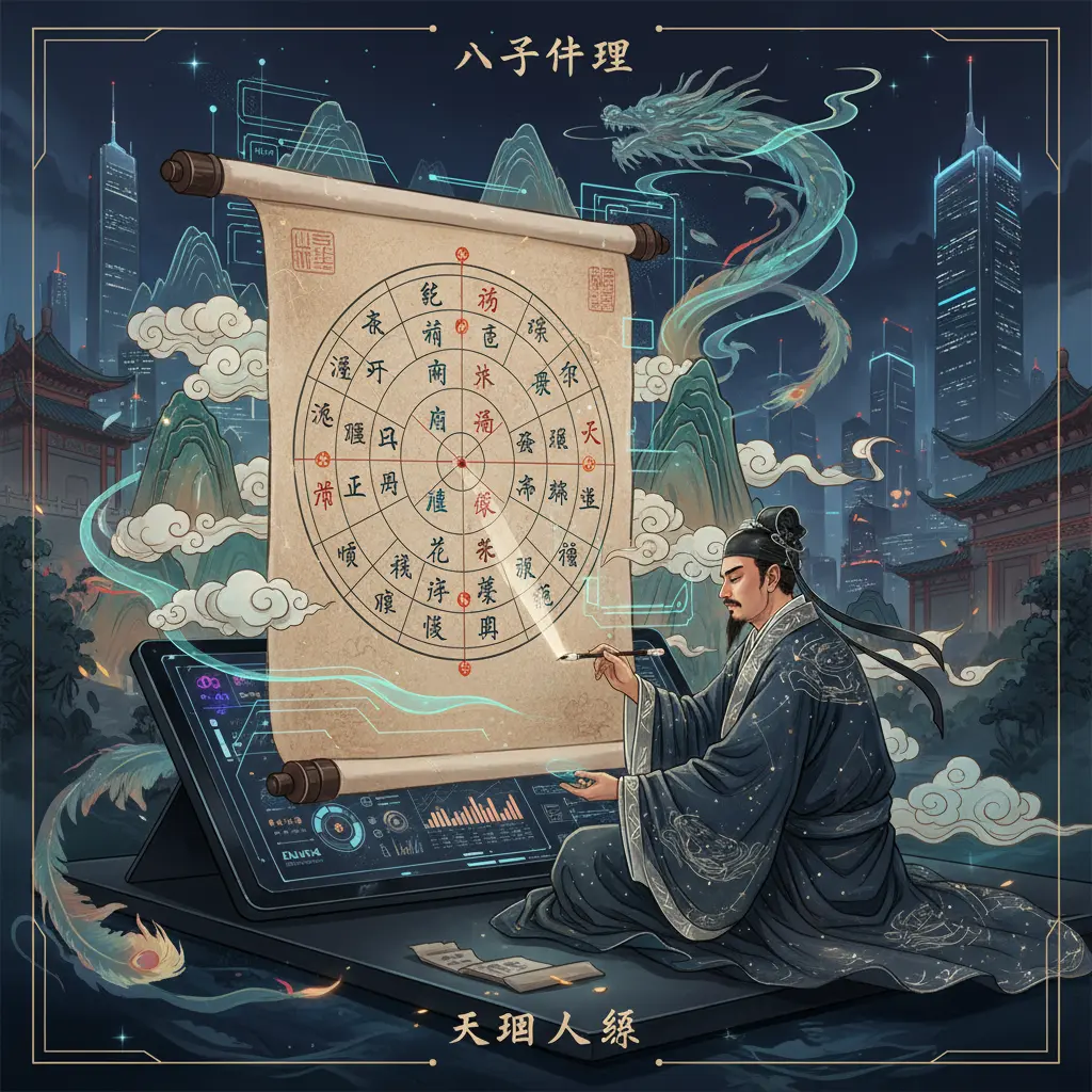 八字命理 - 八字排盤